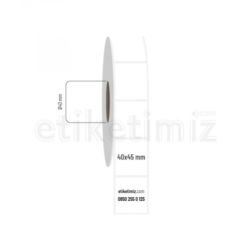 40x45 mm Fasson Fastyre Etiket