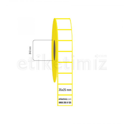 35x25 mm Eco Termal Etiket