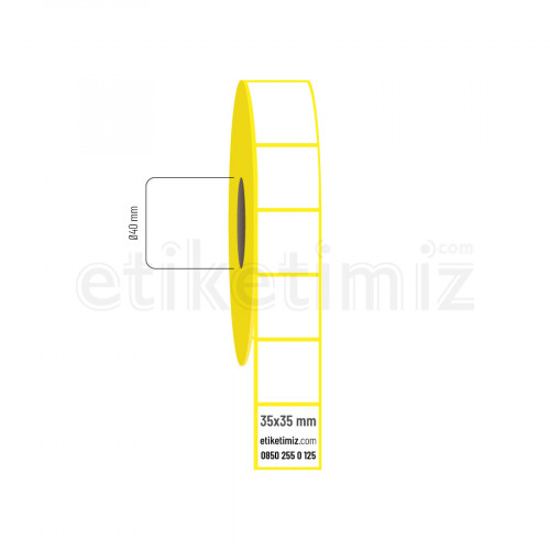 35x35 mm Eco Termal Etiket