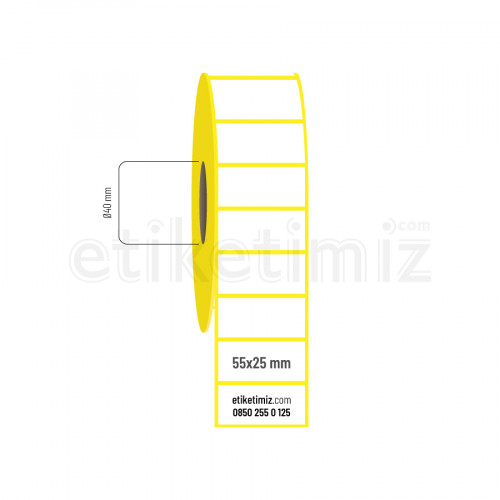 55x25 mm Termal Etiket