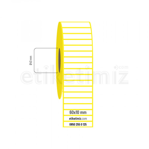 60x10 mm Termal Etiket