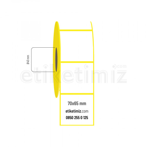 70x65 mm Termal Etiket