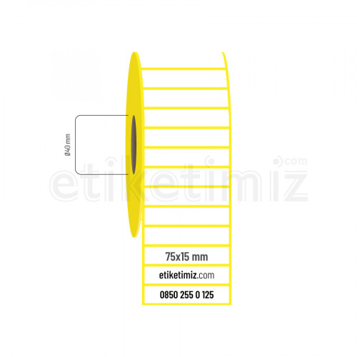 75x15 mm Eco Termal Etiket