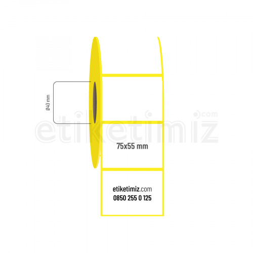 75x55 mm Termal Etiket