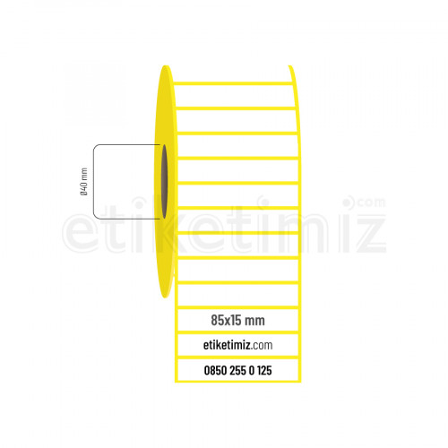 85x15 mm Termal Etiket