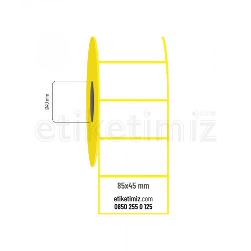 85x45 mm Eco Termal Etiket