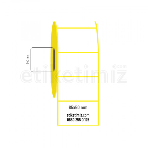 85x50 mm Eco Termal Etiket