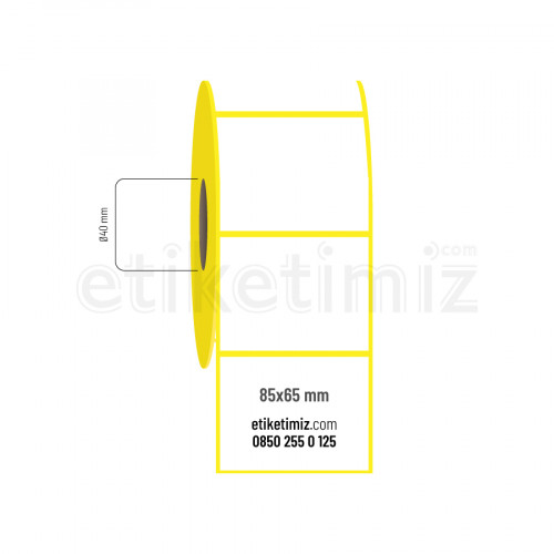 85x65 mm Eco Termal Etiket