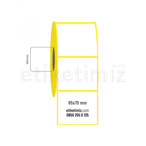 85x70 mm Eco Termal Etiket