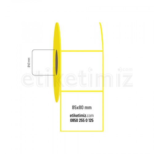 85x80 mm Eco Termal Etiket