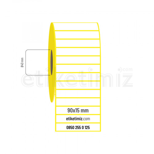 90x15 mm Eco Termal Etiket