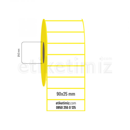 90x25 mm Eco Termal Etiket