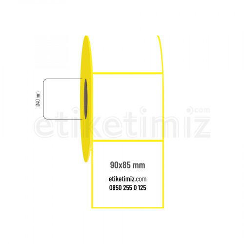 90x85 mm Eco Termal Etiket