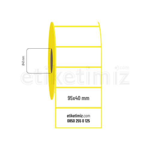 95x40 mm Eco Termal Etiket