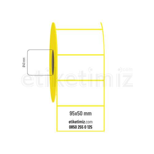 95x50 mm Eco Termal Etiket