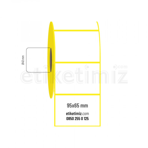 95x65 mm Eco Termal Etiket