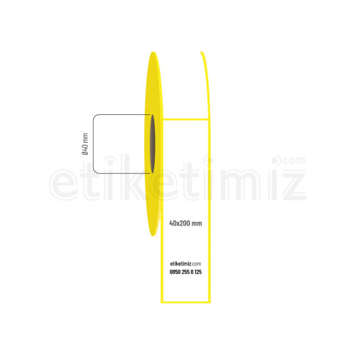 40x200 mm Termal Etiket