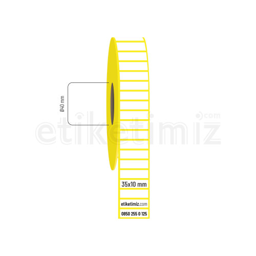 35x10 mm Eco Termal Etiket