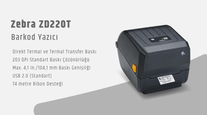 Zebra ZD220T Barkod Yazıcı