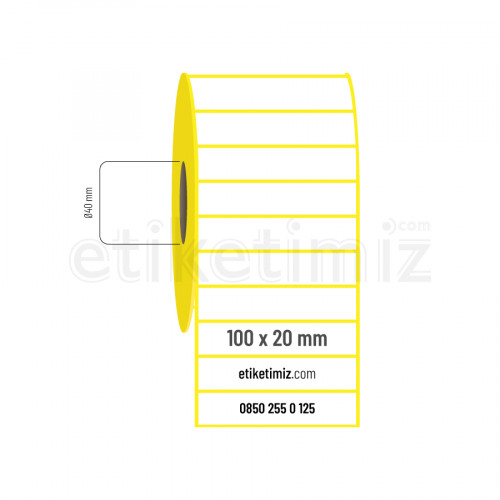 100x20 mm Termal Etiket