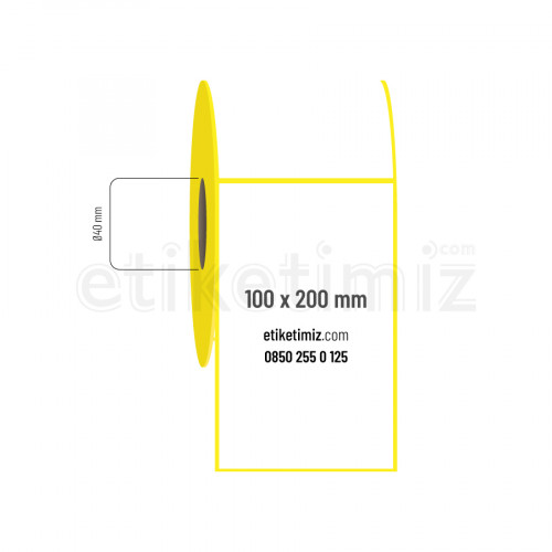 100x200 mm Termal Etiket