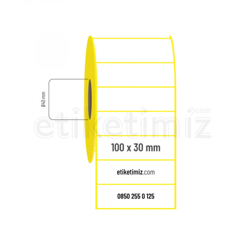 100x30 mm Termal Etiket