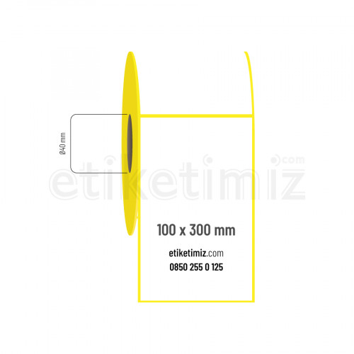 100x300 mm Termal Etiket