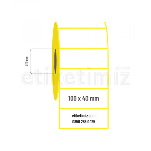 100x40 mm Termal Etiket