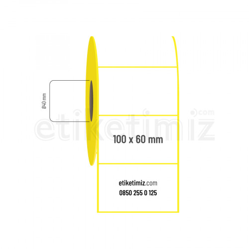 100x60 mm Termal Etiket