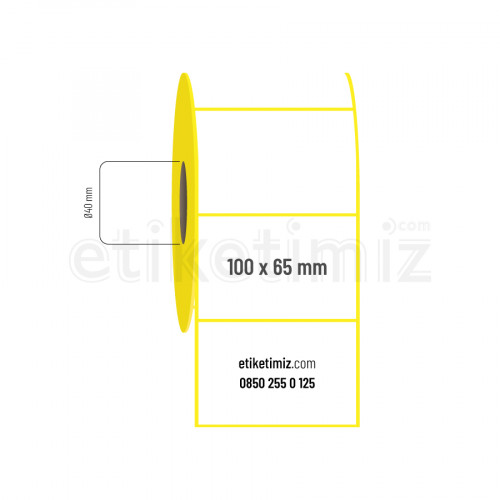 100x65 mm Termal Etiket