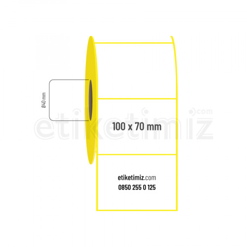 100x70 mm  Termal Etiket