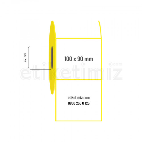 100x90 mm Termal Etiket