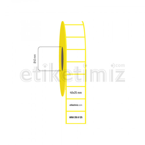 40x25 mm Termal Etiket