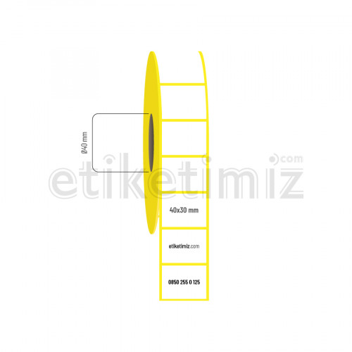 40x30 mm Termal Etiket