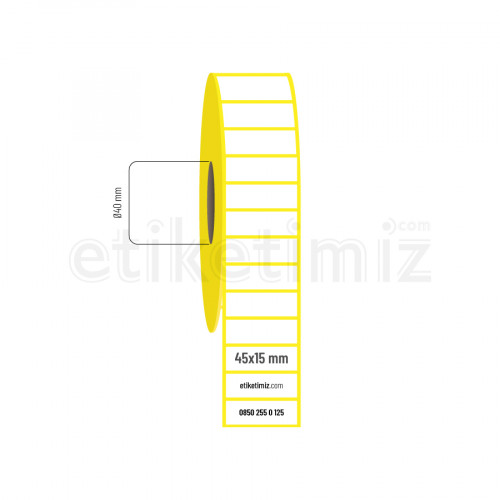 45x15 mm Termal Etiket