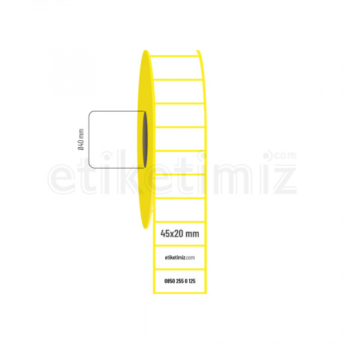 45x20 mm Termal Etiket