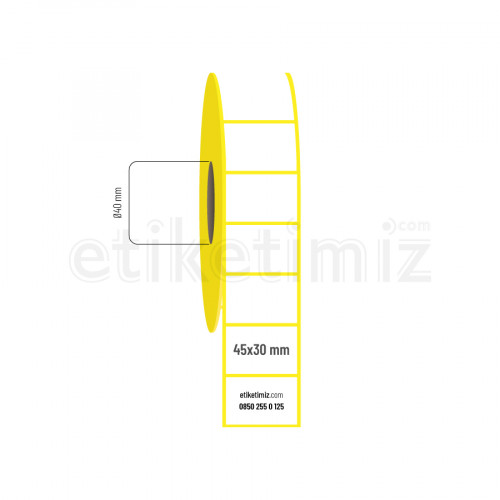 45x30 mm Termal Etiket