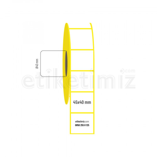 45x40 mm Termal Etiket