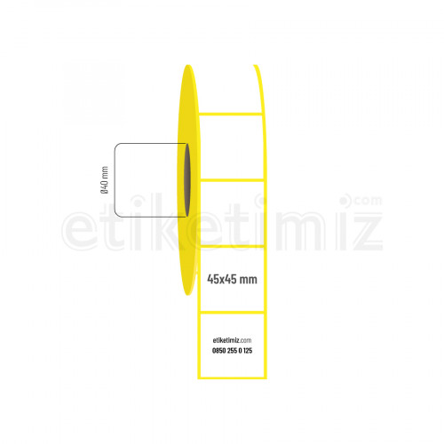 45x45 mm Termal Etiket