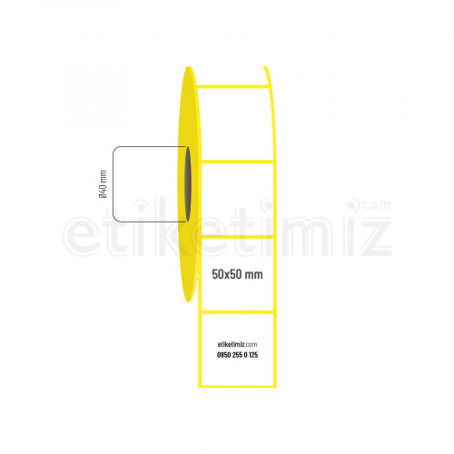 50x50 mm Termal Etiket