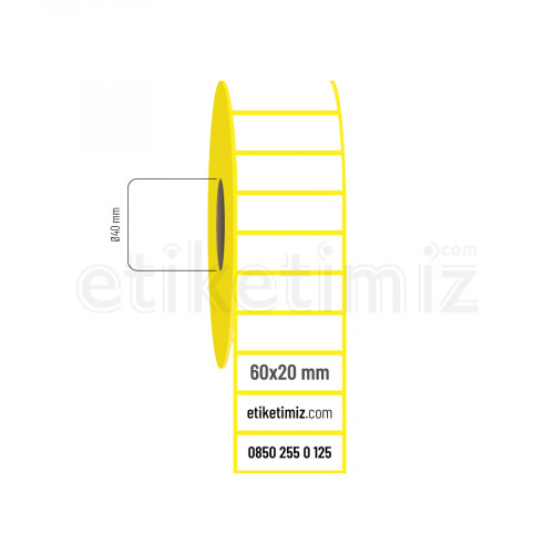 60x20 mm Termal Etiket