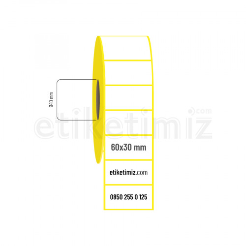 60x30 mm Termal Etiket