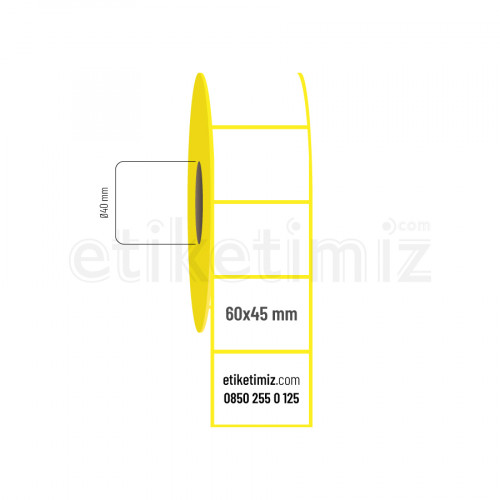 60x45 mm Termal Etiket