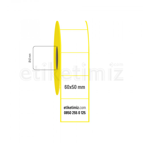 60x50 mm Termal Etiket