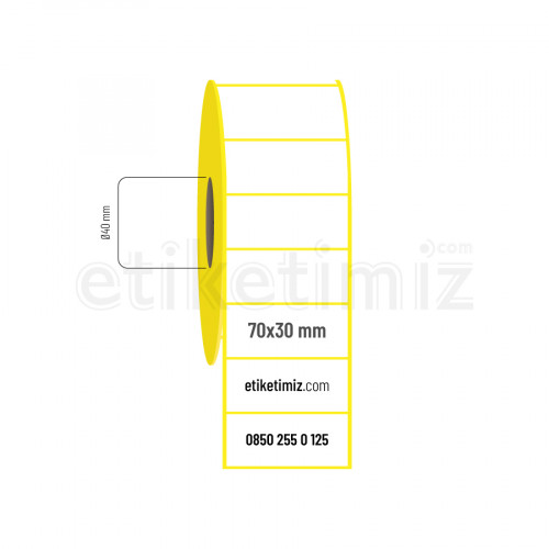 70x30 mm Termal Etiket