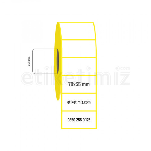 70x35 mm Termal Etiket