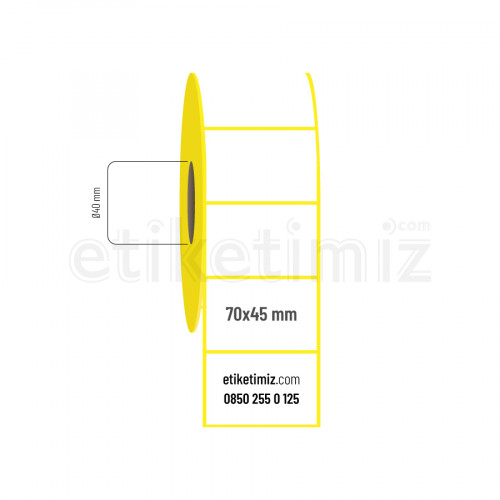 70x45 mm Termal Etiket