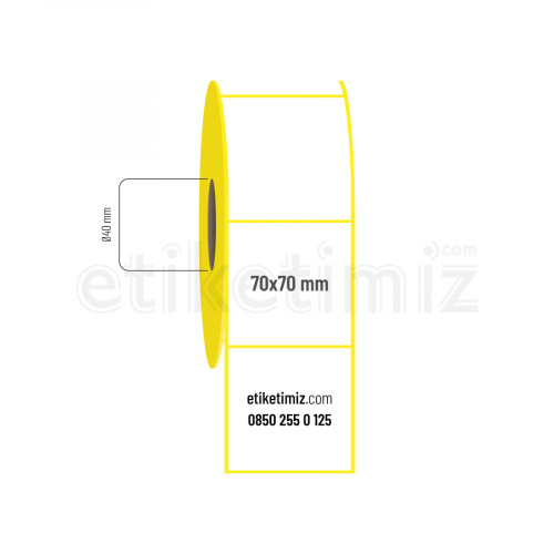 70x70 mm Termal Etiket