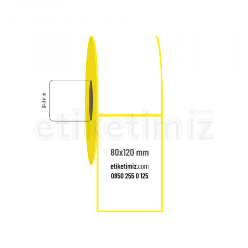 80x120 mm Termal Etiket