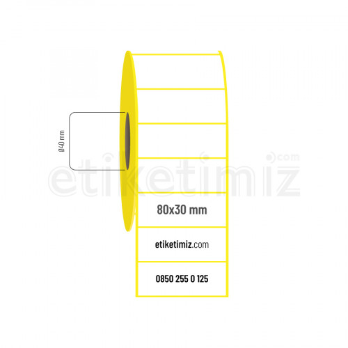 80x30 mm Termal Etiket